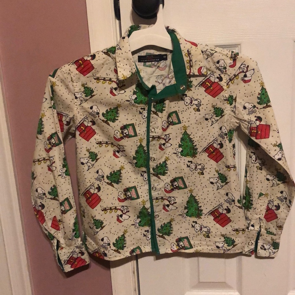 Snoopy Christmas Button Down